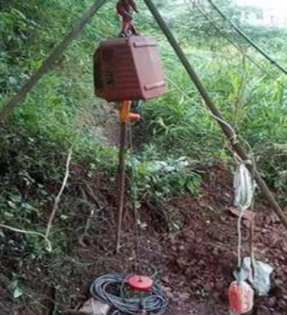 井下吊運(yùn)重物也能使用便攜式小吊機(jī)